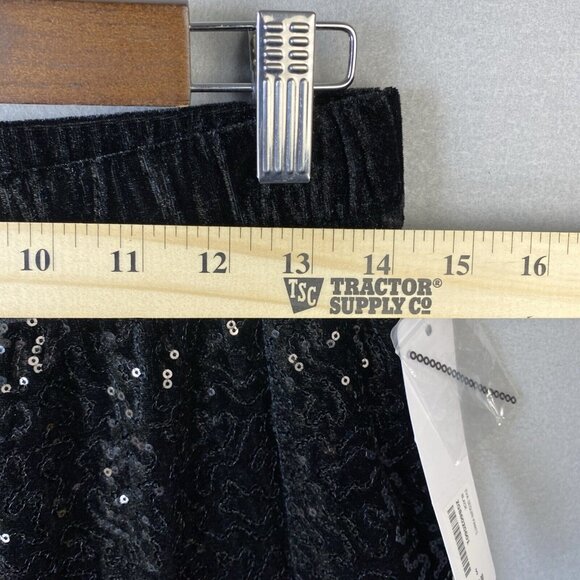 Soft Surroundings Eva Sequin Pants Womens Size Small Boot Cut Black Sparkle NWT - Picture 4 of 12